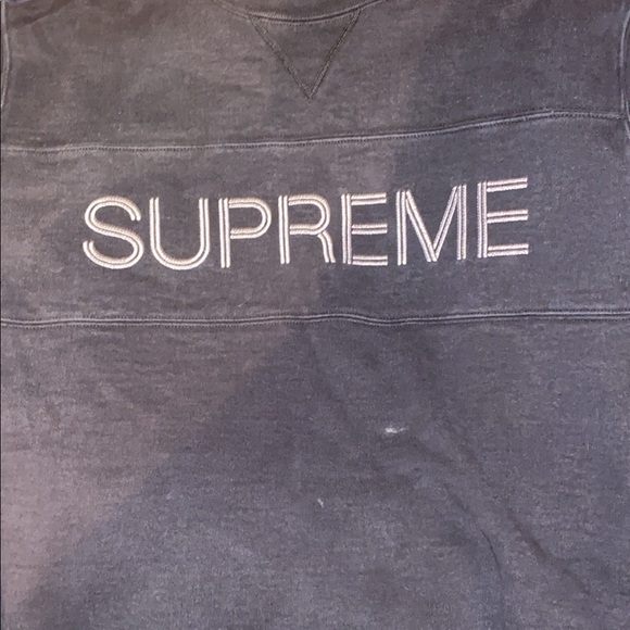 Supreme zig zag stitch crewneck - Picture 1 of 4